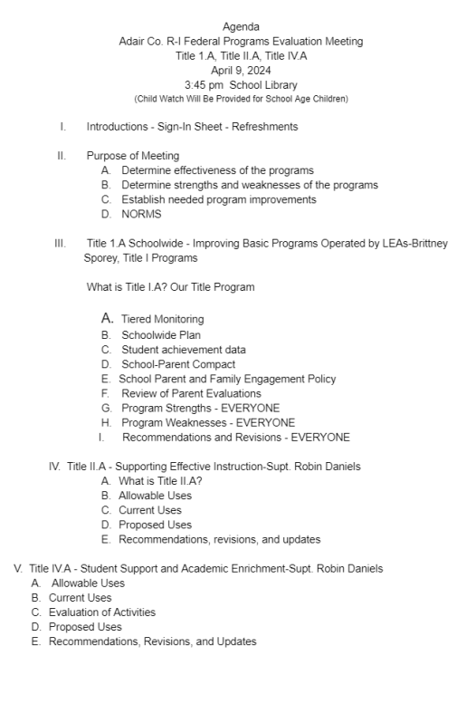 Adair County R-1 Schools